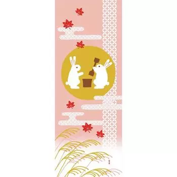 Хамамонё Картина Тенугуи Кролик с Моти