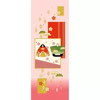 Hamamonyo Hand Towel Chiyogami Hina Dolls