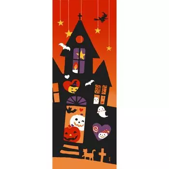 Hamamonyo Picture Tenugui Halloween House