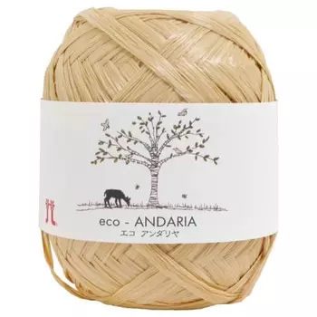 Hamanaka Eco Andaliya Craft Thick col.42 Beige 40g Approx. 80m 0200