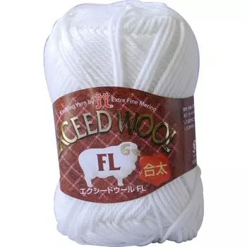 Hamanaka Exceed Wool FL Gota Yarn Gota Col.201 White 40g Approx. 120m 0080