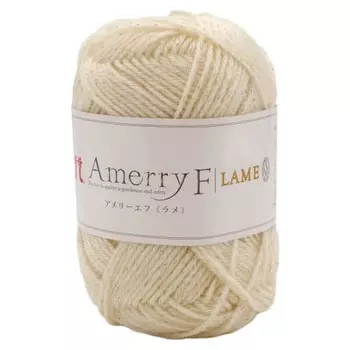 Hamanaka Hand-knitted Wool Amelief Lame Gota COL. 601 White 30g Approx. 127m 2547