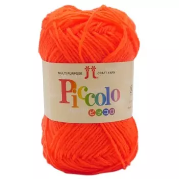 Hamanaka Hand-knitted Wool Piccolo Medium Fine COL. 58 Fluorescent Color Orange 25g Approx. 90m 2841