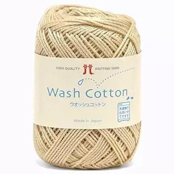 Hamanaka Hand-knitted wool washed cotton Col.3