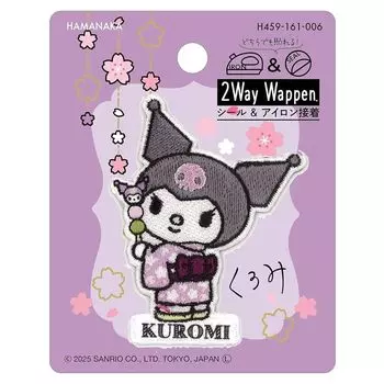 hamanaka seal & iron Adhesion 2Way patch sanrio вышивка Kuromi Odango H459-161-6