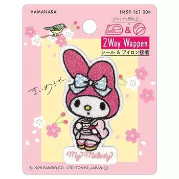 hamanaka seal & iron Adhesion 2Way patch sanrio вышивка моя мелодия Matcha H459-161-4