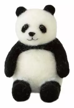 Hamanaka Wool Felt Kit Animals made with needle felt Panda H441-551