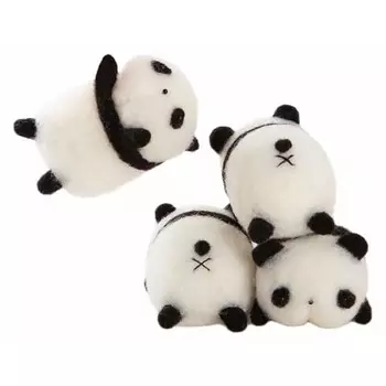 Hamanaka Wool Felt Kit EASY & CUTE Easy Cute First Acreine Butt Face Panda H441-554