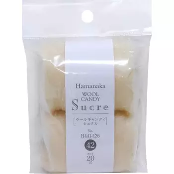 Hamanaka Wool Felt Wool Candy Shukuru Col.42 Cream 20g H441-126-42