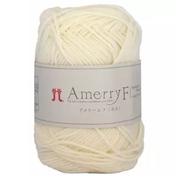 Hamanaka Yarn Amelief Gota Medium Thick col.501 White 30g Approx. 130m 2458