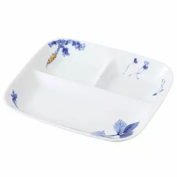 Hamato dyed seasonal vegetables partition plate 35-04