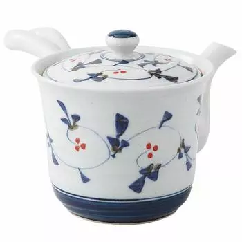 Hamato Hasami Ware Issei Керамика Легкий заварной чайник Super Mesh Tea Large 460 мл Орех Арабеска 288715 Белый (с сетчатым фильтром)