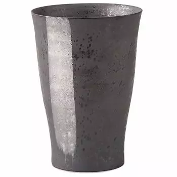 Hamato Hasami Ware Seizan Kiln Scut Cup Large 330 мл Keepo Brush Line Silver 293948 серебряный
