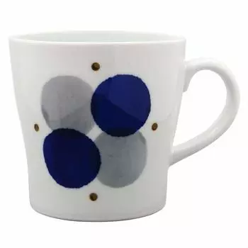 Hamato Hasami Ware Tenryu Kiln Ai no Uwa Lightly Mug Aimaru Crest 384004 350ml