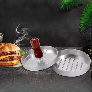 Hamburger Meat Press, Made of Aluminum Alloy Material, Non Coated Handle, Hamburger Press, Kitchen Tool, Meat Press and Filling Mold Pack of 1