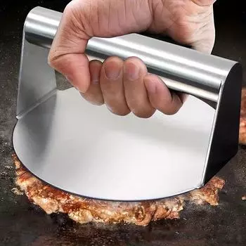 Hamburger Press Heavy Duty 6in Burger Press Patty Maker With Heat Resistant Handle Stainless Steel Meat Fil Grill Barbecue Tools