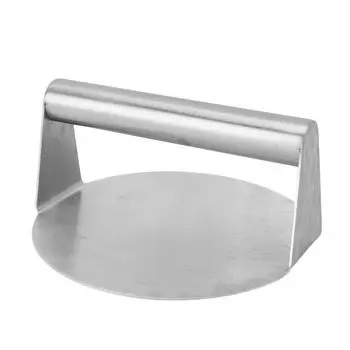 Hamburger Press Stainless Steel Manual Multifunctional Easy to Clean Burger Press for Bacon Steak L