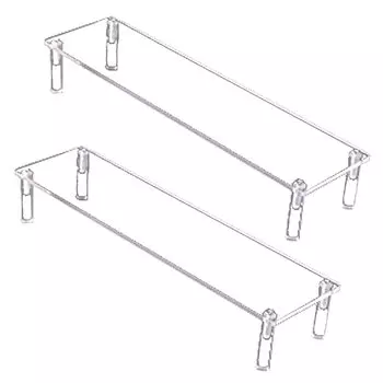 HAMILO Акриловая подставка для коллекционных кукол Ширина 30 см Набор из 2 шт.