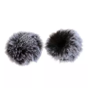 HAMILO Fur Pop Guard пылезащитный звукопоглощающий ветрозащитный экран для набора из 2 микрофонов,