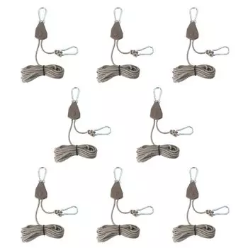 HAMILO rope ratchet tent rope guy rope load capacity 68kg 4m set approx. approx. 8-piece