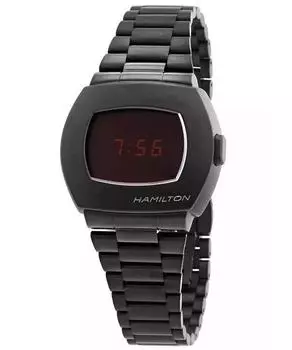 Hamilton American Classic PSR Digital нержавеющая сталь черный циферблат кварцевые часы H52404130 100M мужские часы чёрный