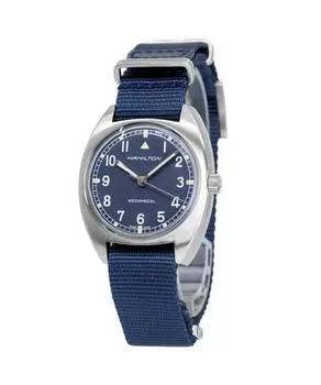 Hamilton Хаки Aviation Pilot Pioneer Механические часы с синим циферблатом H76419941 100M Мужские часы синий