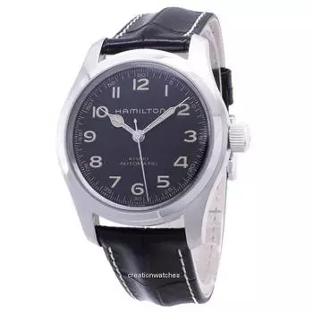 Hamilton Khaki Field Murph H70605731 Автоматические аналоговые мужские часы чёрный