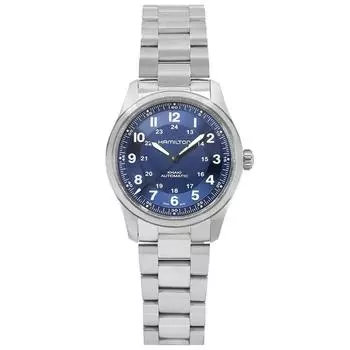 Hamilton Khaki Field Titanium Blue Dial Automatic H70205140 100M Мужские часы синий