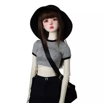 HAMRETHYPPZ 1/3 1/4 1/6 BJD детский комплект одежды, BJD детская одежда bjd кукла Двусторонняя короткая футболка, футболка с коротким рукавом, милая футболка,