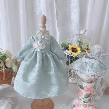 HAMRETHYPPZ BJD Ball Jointed Doll Dress Doll Costume Doll Maid Clothes Ball Jointed Doll Dress Up Doll Dress Princess Light Blue Chinese Style светло-синий