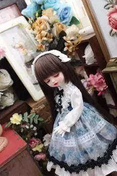 HAMRETHYPPZ BJD Шарнирное платье для куклы Костюм для куклы Горничная Одежда Шарнирное платье для куклы Платье для куклы Принцесса Светло-голубая принцесса Милая горничная светло-синий