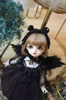 HAMRETHYPPZ BJD Шарнирное платье для куклы Костюм для куклы Горничная Одежда Шарнирное платье для куклы Платье для куклы Принцесса Черная принцесса Милая горничная Милая чёрный