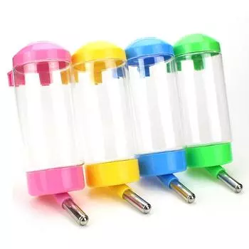 Hamster Drinker Water Bottle Dispenser Feeder Hanging Pet Dog Guinea Pig Squirrel Rabbit Drinking Head Pipe Fountain