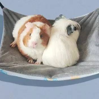 Hamster Hammock Honey Bag Glider Insulation Double Sided Hammock Small Pet Hammock Hanging Squirrel Sleeping Bag Pet Supplies 18cm синий