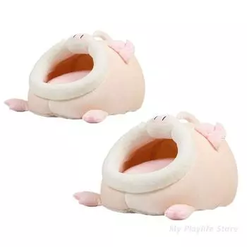 Гамак для хомяка, зимняя теплая бархатная клетка для сна для маленьких домашних животных, кровать-гнездо для морских свинок, ежиков, клеток для белок, аксессуары