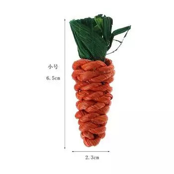 Hamster rabbit chinchilla grinding teeth toy grinding teeth carrot, parrot gnawing, grinding teeth straw radish From 500 sets