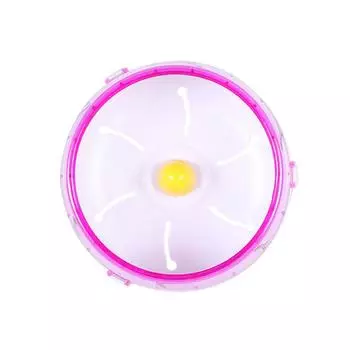 Hamster running wheel 21cm silent wheel roller golden bear hedgehog running wheel hamster sporting goods 14cm17cm 12cm розовый