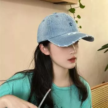 Han Chao C стандартная мягкая ковбойская бейсболка, мужские и женские пары показывают тонкое лицо, универсальная кепка, солнцезащитный козырек и защита от солнца Adjustable