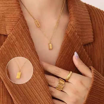 Han Chao Niche Design Sense Keybone Chain Gold Brick Letter Cushion ...