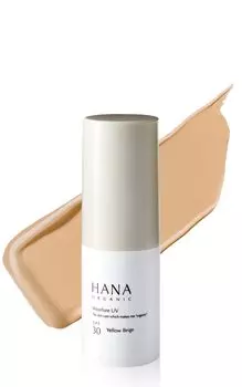 HANA ORGANIC Wear Lou UV 30 мл солнцезащитный крем для лица/дневная сыворотка/основа SPF30PA++ нехимический (Желтый Бежевый)