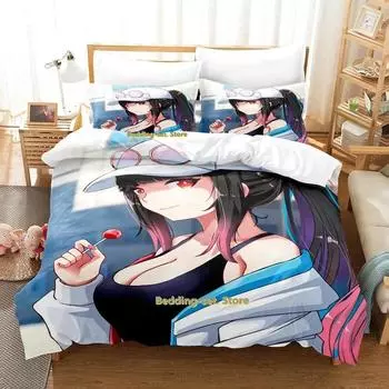 Hana Yomeguri Bedding Set Single Twin Full Queen King Size Bed Set Adult Kid Bedroom Duvetcover Sets Print Anime Bed Sheet Set 70x133cm 2pcs
