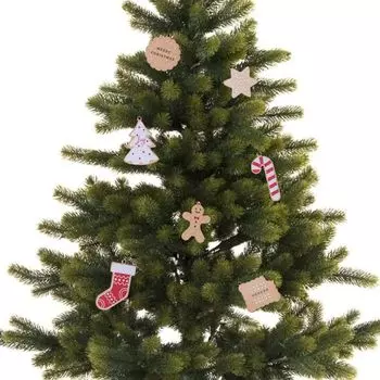 Hanamei Christmas Letter Ornament MERRY CHRISTMAS Alphabet Scandinavian Wooden Ornament Natural Decoration Tree Decoration Made in Japan (Motif)