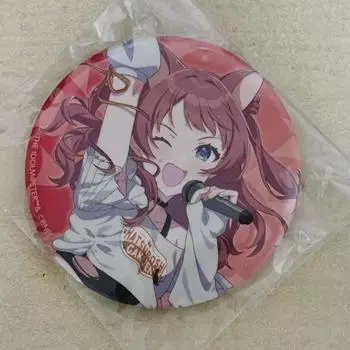 Hanami Saki Manekineko Can Badge Kakumasu Academy Idolmaster