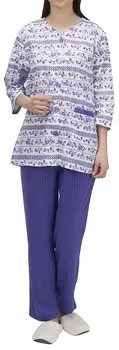 Hanayaka Easy Pajama Purple LL