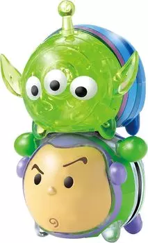HAnayama 3D Jigsaw Crystal Gallery Disney Tsum Tsum Buzz Lightyear Alien Figure Interior Ages [Прозрачный пазл] и Crystal-like 7+