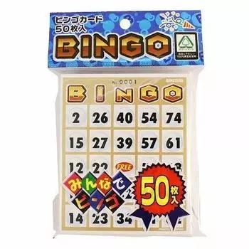 Hanayama Bingo Card 50 Set of 2