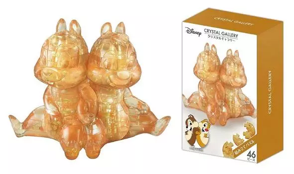HANAYAMA Jigsaw 46 Piece Crystal Gallery Chip Dale [3D Puzzle] &