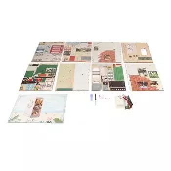 Hand Assembled Model 3D Wooden Puzzle Book Nook Decorative Wood Building Model Kit