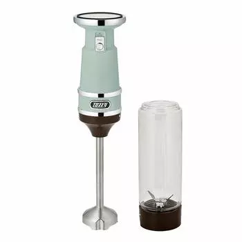 Hand Bottle Blender Crushing Mixing Slim Lightweight Stepless Speed Adjustment Safety Design Baby Food Smoothie Potage Preparation Retro [Toffy] &