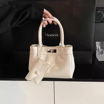 Hand carry fashion bucket bag women s new niche simple casual shoulder bag high-end trendy women s bag белый